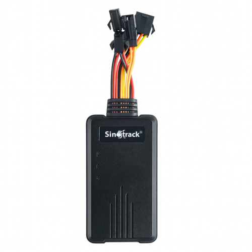 Black device with 'Sinotrack' branding on a white background