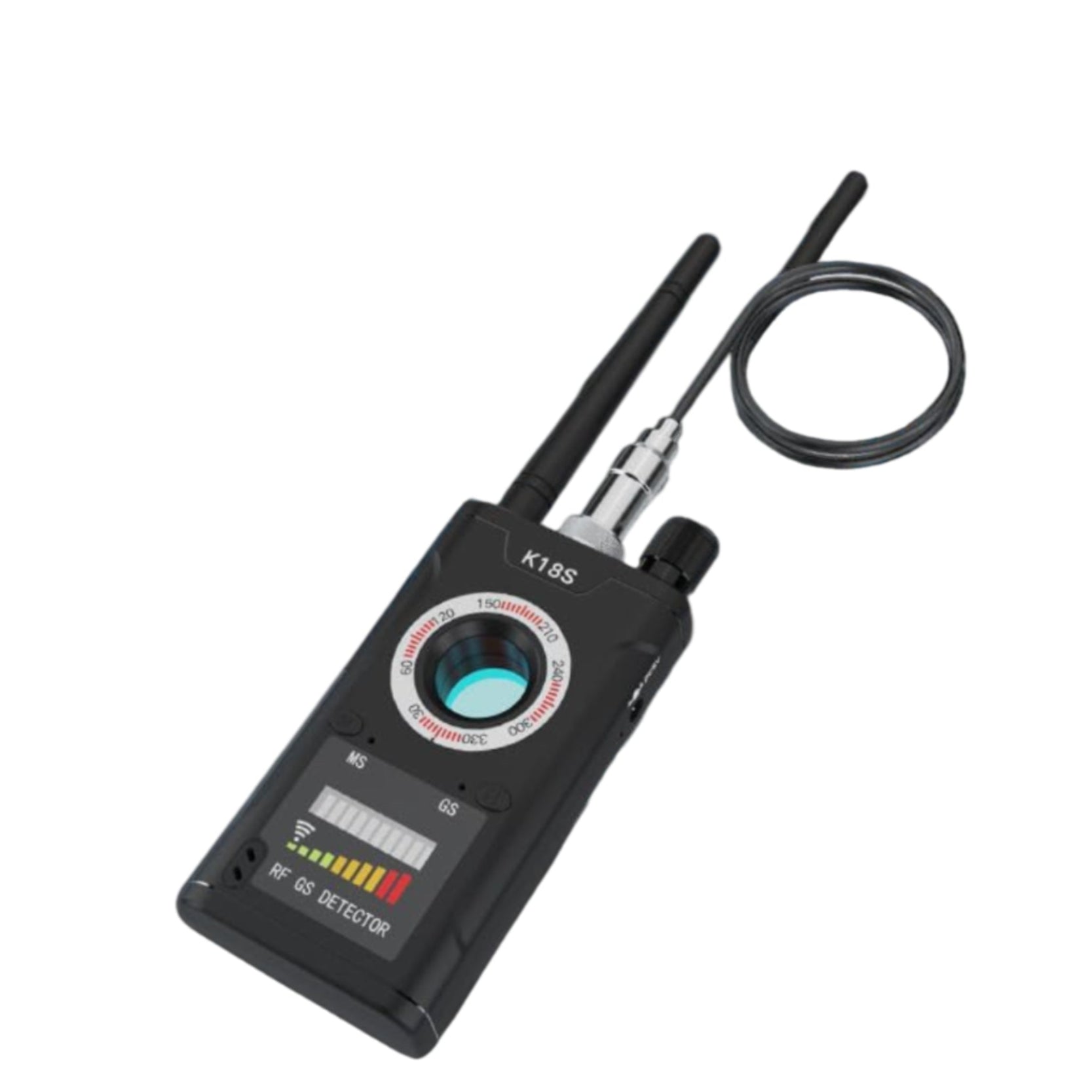 Infrared detector with antennas on a white background