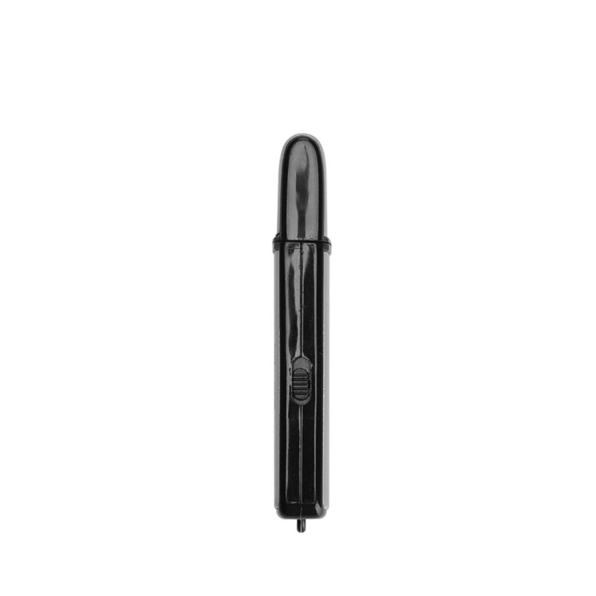 Black electronic device with 'Up To 12 Hour Battery' text on a white background