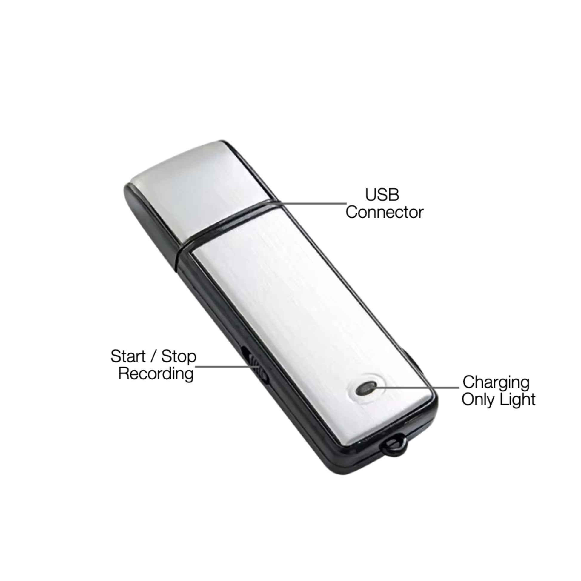 Diagram of a device with labeled parts on a white background