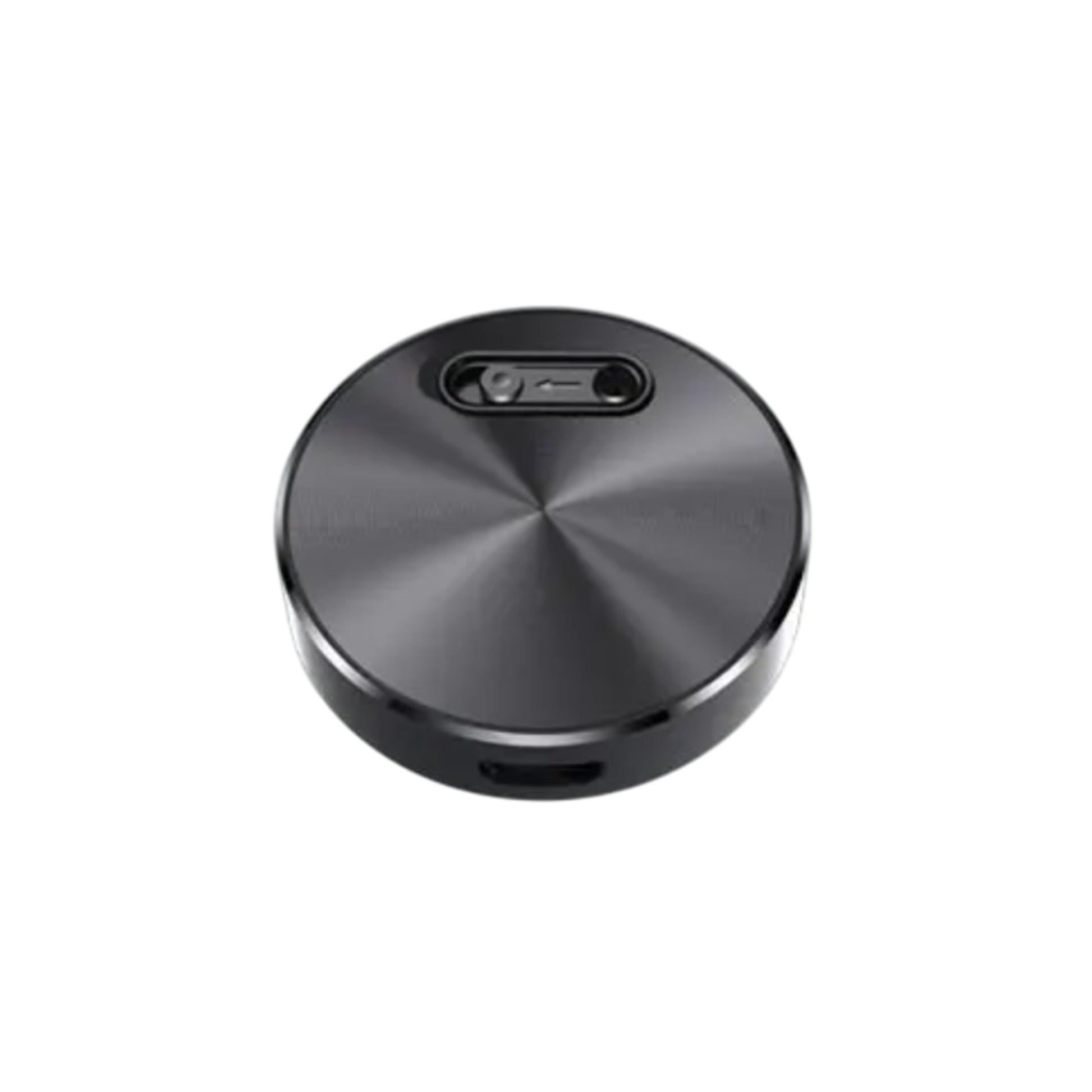 Round metallic device with 'Up To 15 Hours Battery' text on a white background