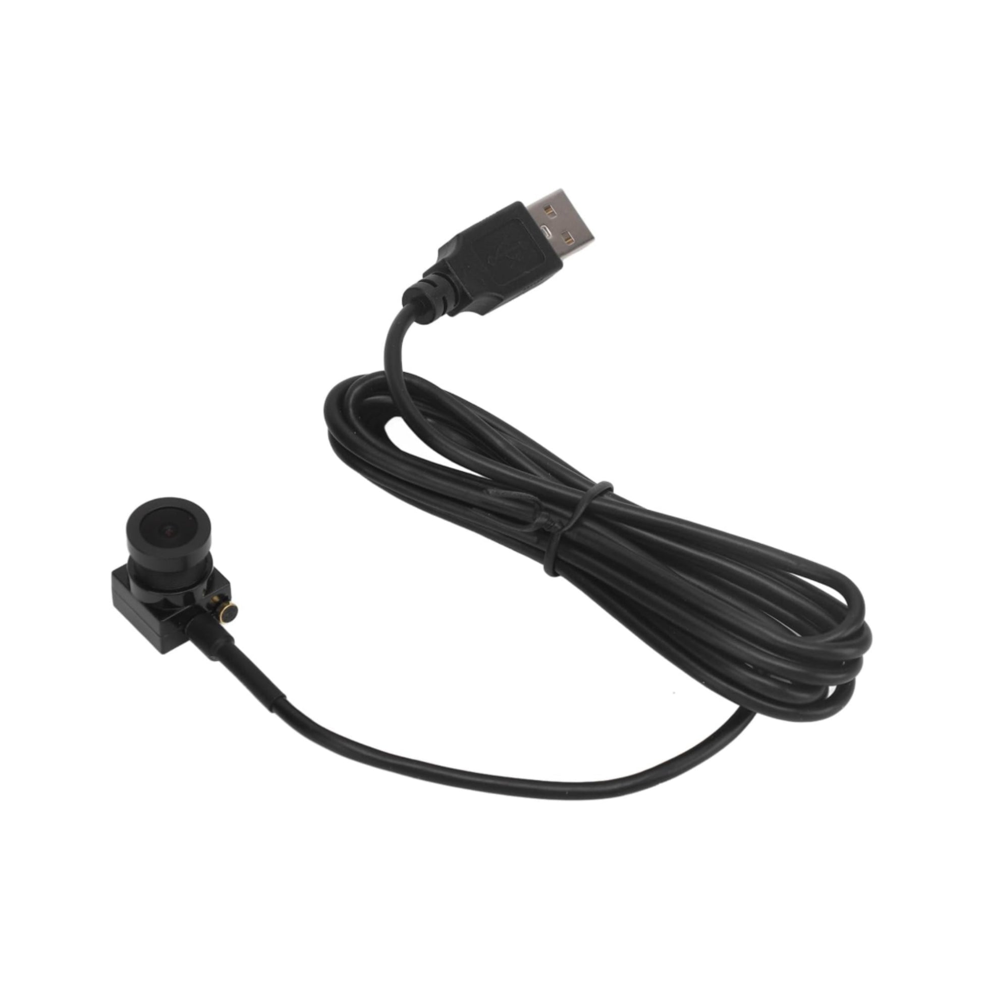Black USB cable with sensor on a white background, labeled 'Plug & Play'.