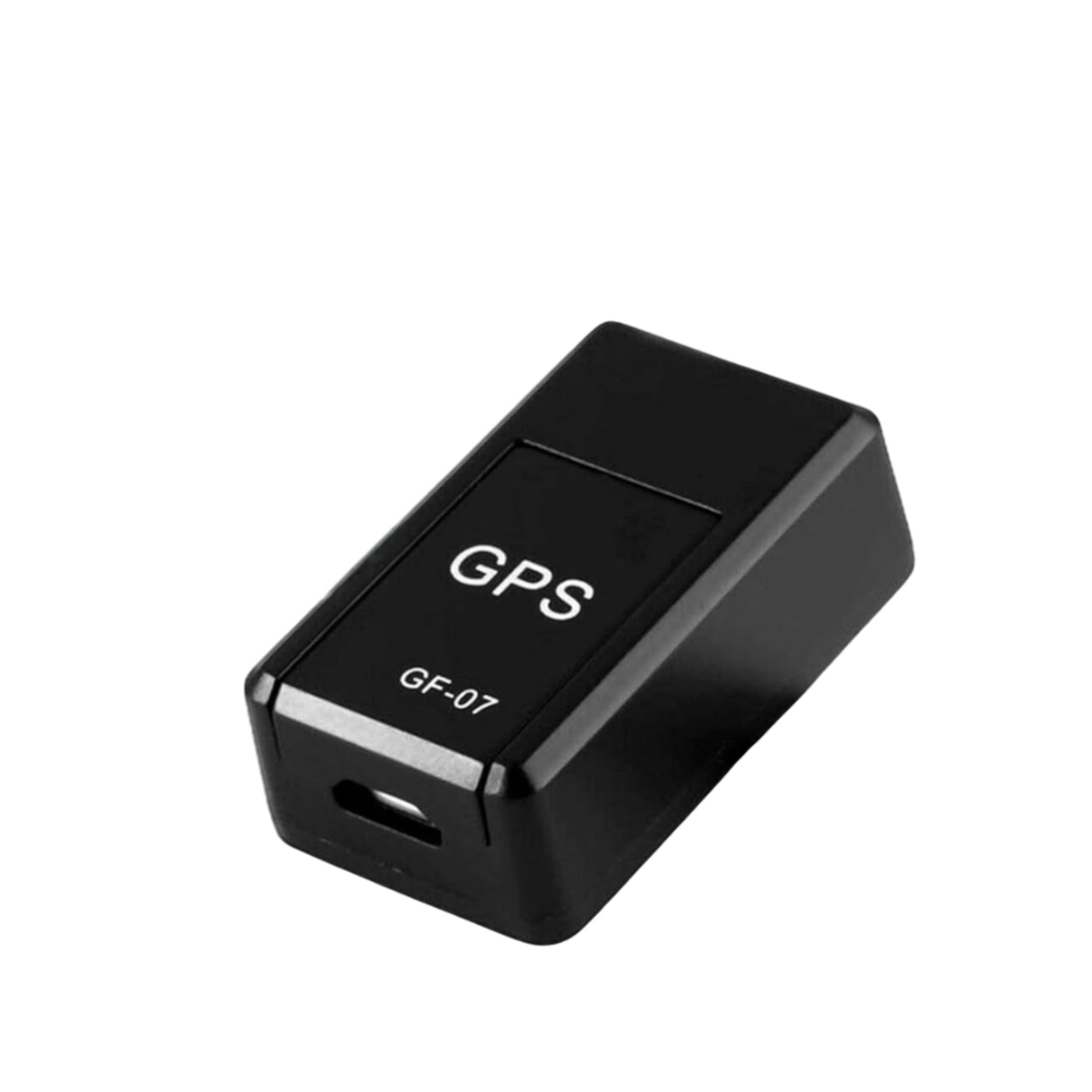 Black GPS device with 'Microphone Dial Up' text on a white background