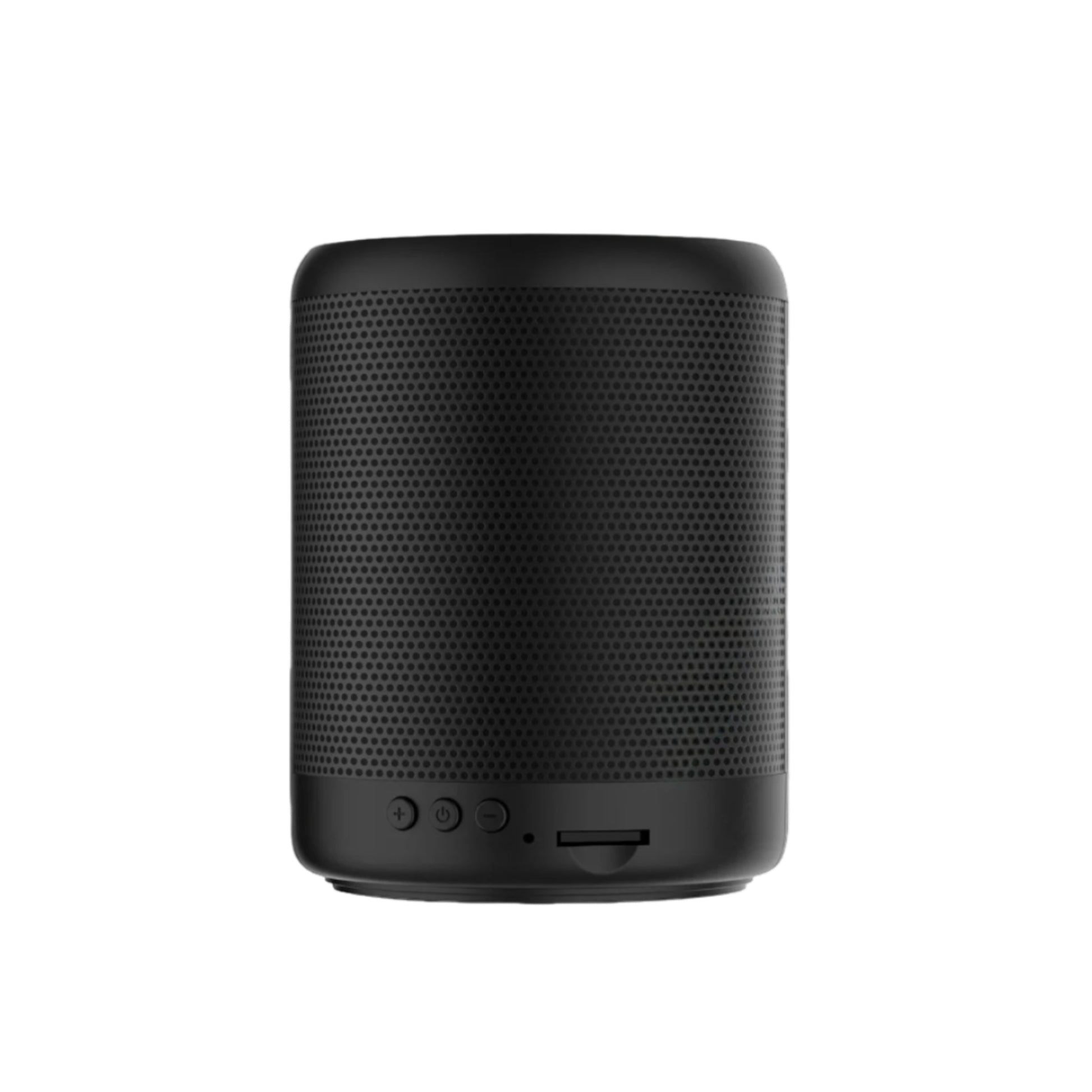 Black speaker with 'Motion Detection' text on a white background