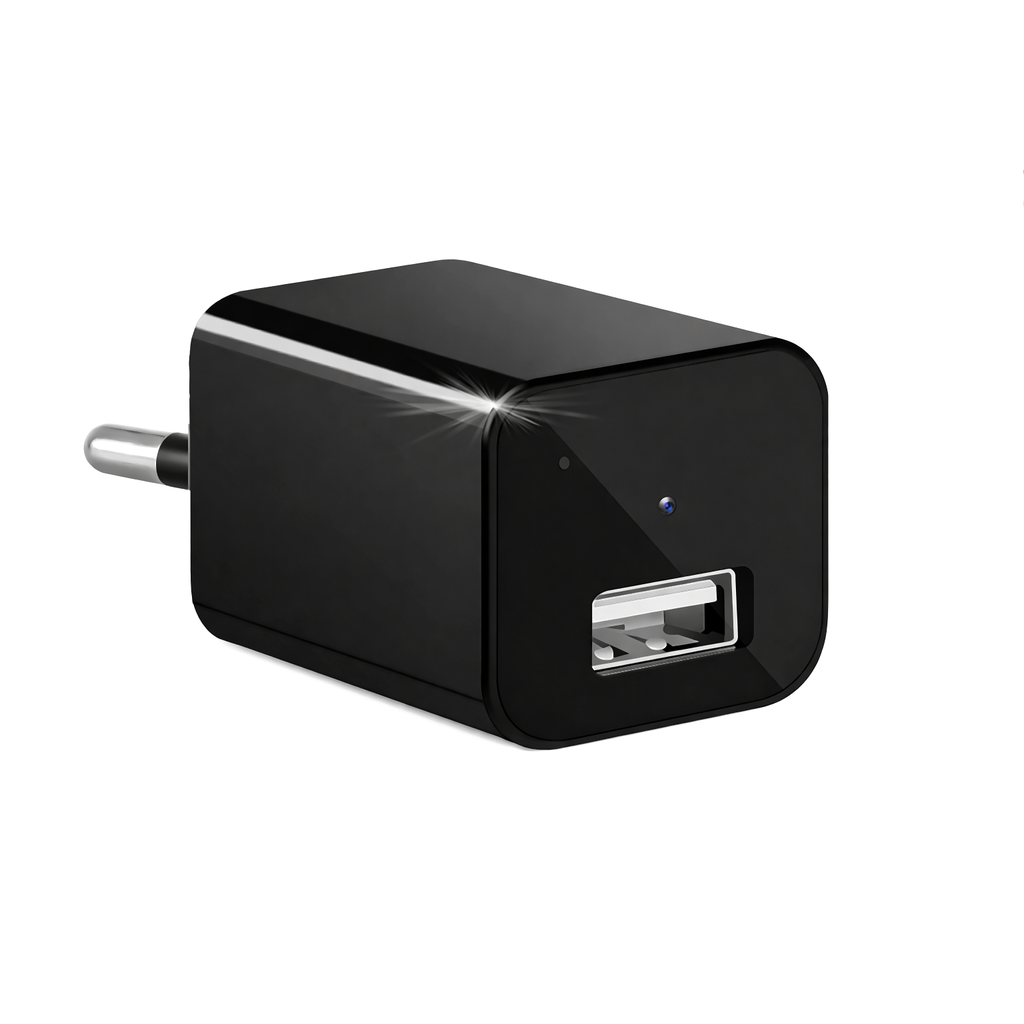 Mini USB Charger Hidden Camera – 1080P HD, Motion Detection, Loop Recording